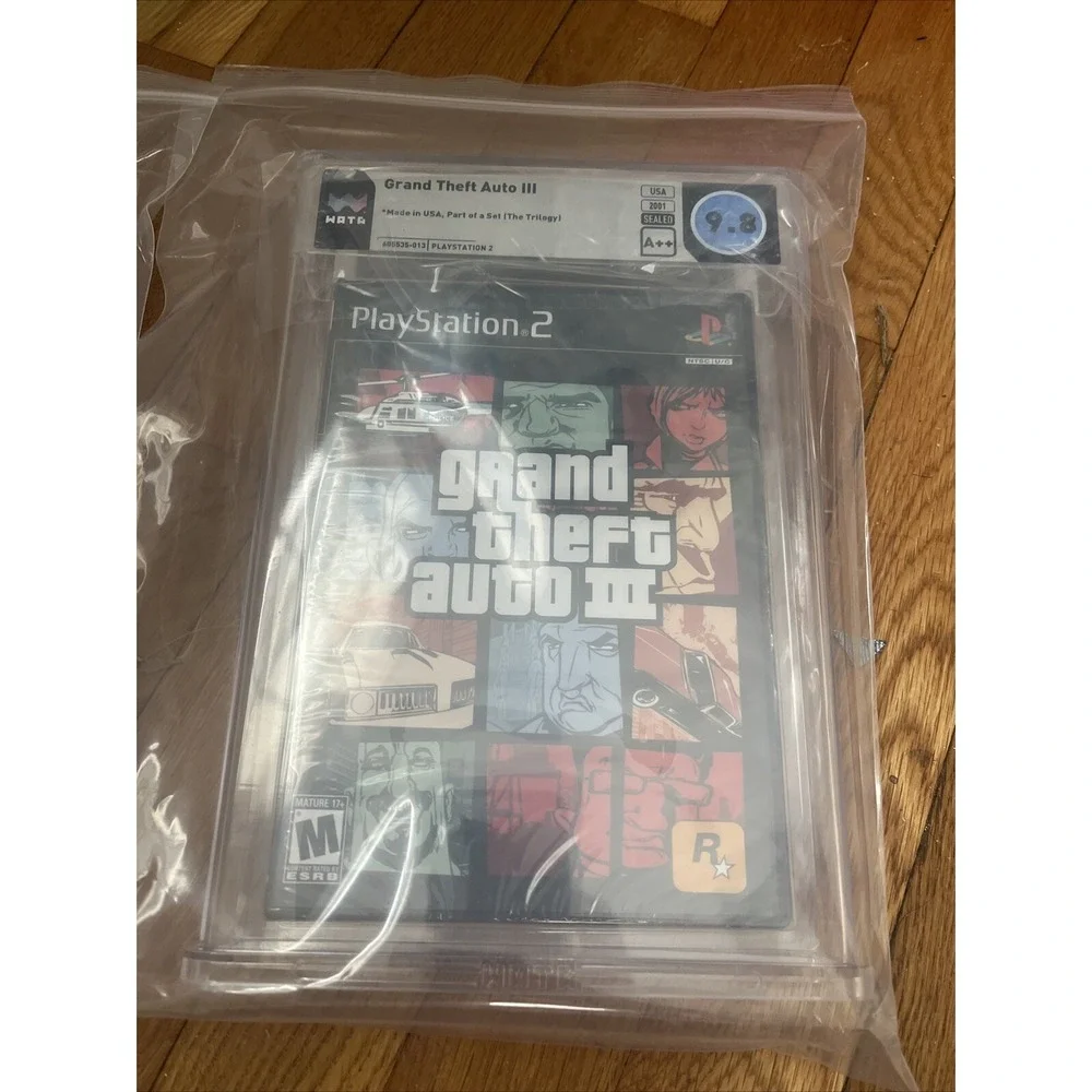 Grand Theft Auto Vice City AND GTA 3 PlayStation 2 WATA 9.8 A++ Graded - 2 Games